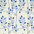 Tumble Weed wallpaper in delft blue color - pattern number 5011420 - by Schumacher in the Espalier by Neisha Crosland collection