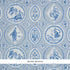 Les Scenes Contemporaines fabric in blue color - pattern number 5011490 - by Schumacher in the Lasersohn Toile Collection collection