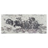 Chariot Of Dawn Toile Panel Set fabric in black color - pattern number 5011500 - by Schumacher in the Lasersohn Toile Collection collection