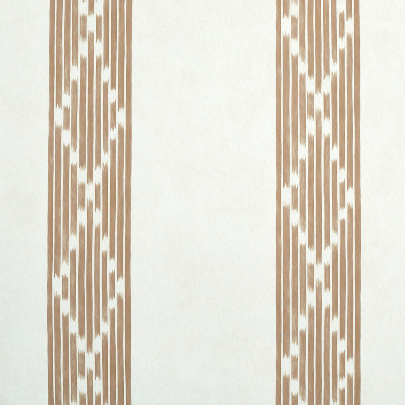 Sequoia Stripe wallpaper in brown color - pattern number 5011530 - by Schumacher in the Stripe Wallcovering Collection collection