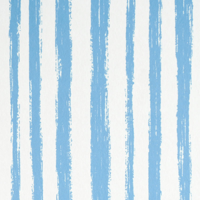 Sketched Stripe wallpaper in blue color - pattern number 5011541 - by Schumacher in the Stripe Wallcovering Collection collection