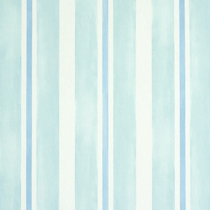 Watercolor Stripe wallpaper in mineral color - pattern number 5011571 - by Schumacher in the Stripe Wallcovering Collection collection