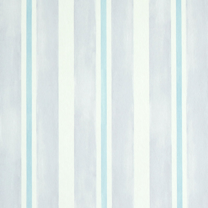 Watercolor Stripe wallpaper in lavender color - pattern number 5011572 - by Schumacher in the Stripe Wallcovering Collection collection