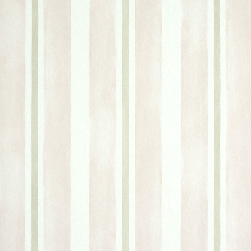 Watercolor Stripe wallpaper in blush color - pattern number 5011573 - by Schumacher in the Stripe Wallcovering Collection collection