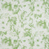 Toile De La Prairie fabric in green color - pattern number 5011710 - by Schumacher in the Lasersohn Toile Collection collection