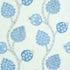 Annabel Warp Print wallpaper in blue color - pattern number 5011771 - by Schumacher in the Perennial Favorites collection