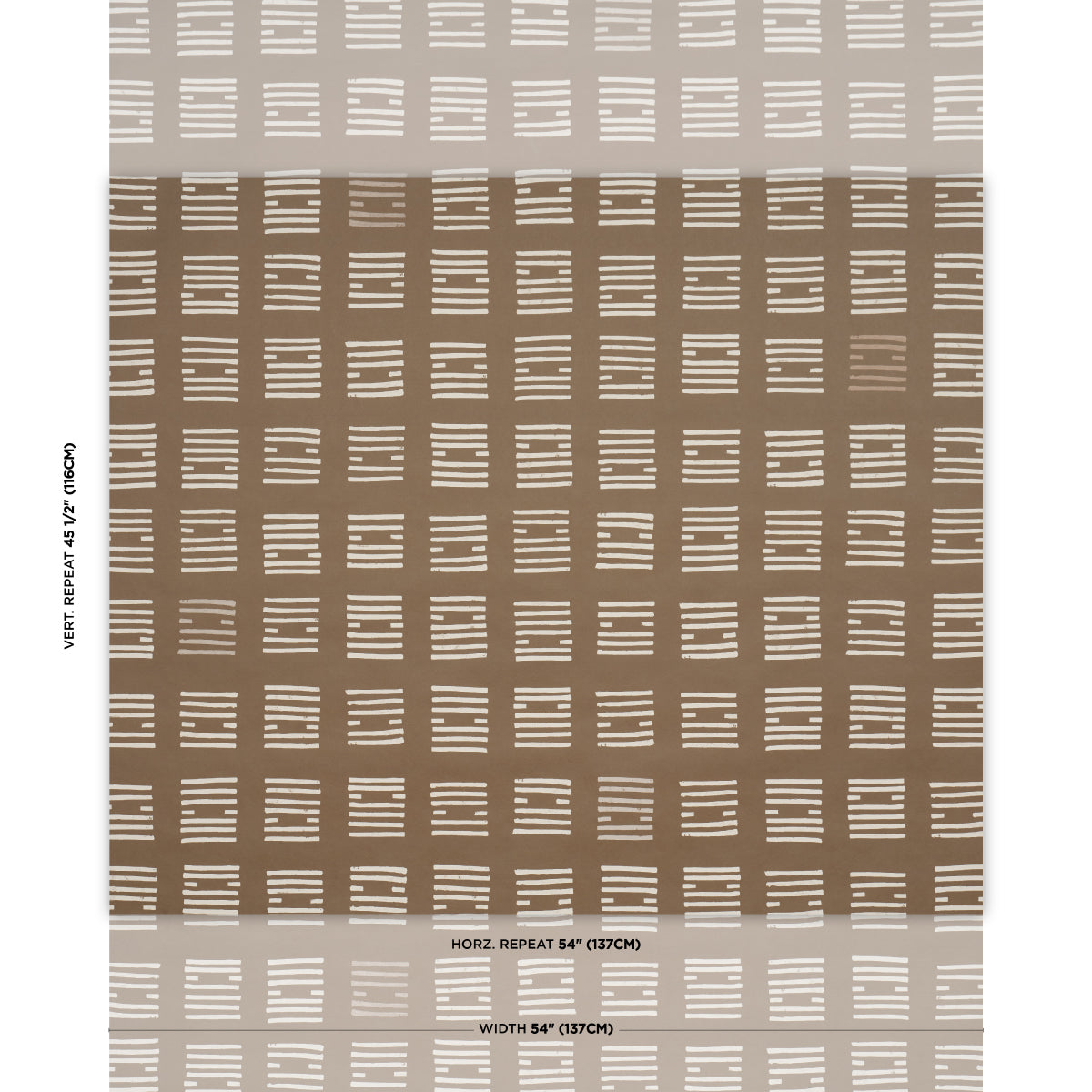 Tiasquam Wallpaper in Brown color - pattern number 5011824 - by Schumacher in the Perennial Favorites collection