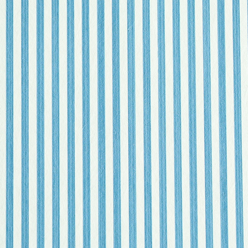 Edwin Stripe Narrow wallpaper in ocean color - pattern number 5011864 - by Schumacher in the Stripe Wallcovering Collection collection