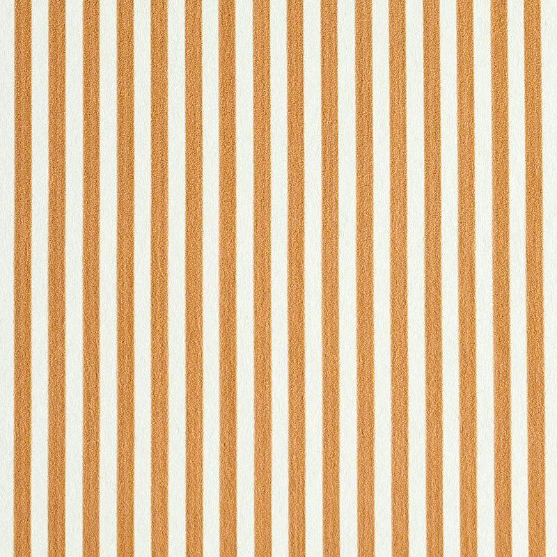 Edwin Stripe Narrow wallpaper in butternut color - pattern number 5011873 - by Schumacher in the Stripe Wallcovering Collection collection