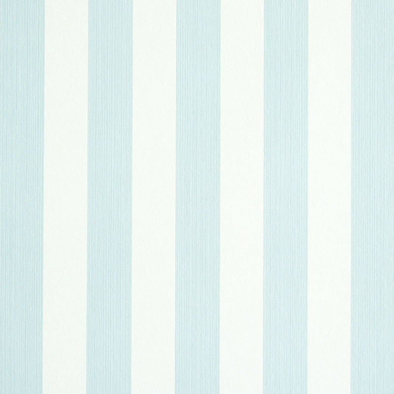 Edwin Stripe Medium wallpaper in sky color - pattern number 5011880 - by Schumacher in the Stripe Wallcovering Collection collection
