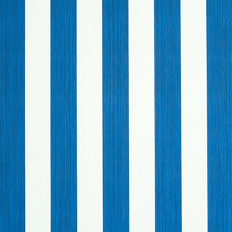 Edwin Stripe Medium wallpaper in navy color - pattern number 5011887 - by Schumacher in the Stripe Wallcovering Collection collection