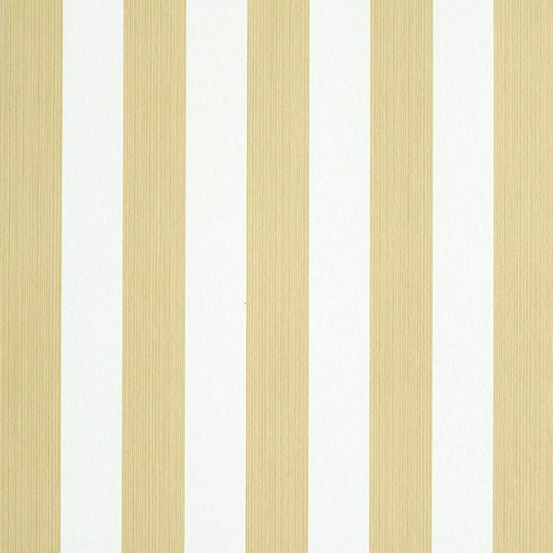 Edwin Stripe Medium wallpaper in sand color - pattern number 5011891 - by Schumacher in the Stripe Wallcovering Collection collection