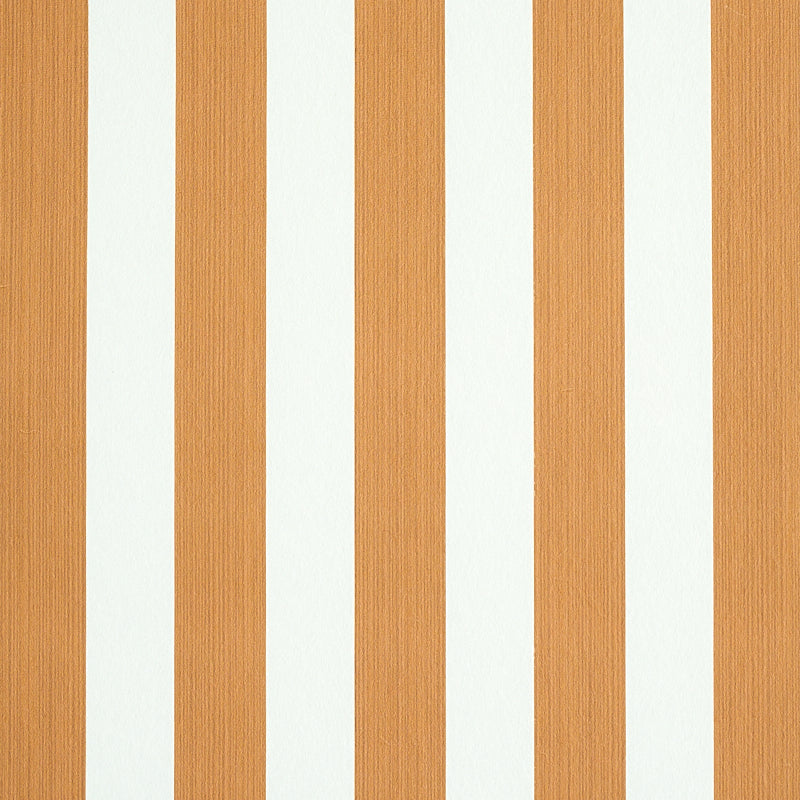 Edwin Stripe Medium wallpaper in butternut color - pattern number 5011893 - by Schumacher in the Stripe Wallcovering Collection collection