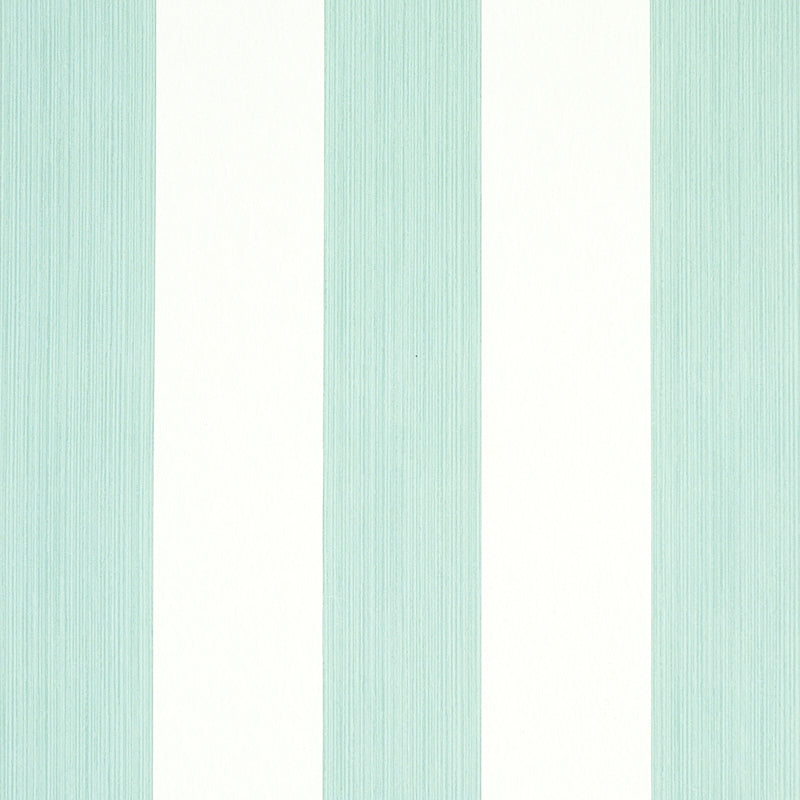 Edwin Stripe Wide wallpaper in seaglass color - pattern number 5011903 - by Schumacher in the Stripe Wallcovering Collection collection