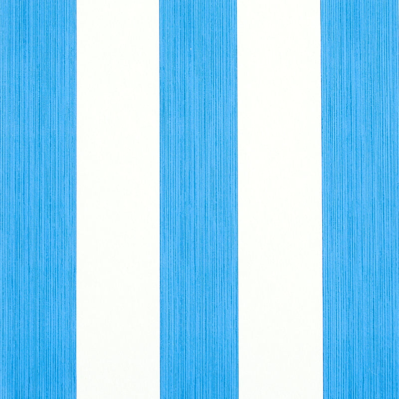 Edwin Stripe Wide wallpaper in cobalt color - pattern number 5011906 - by Schumacher in the Stripe Wallcovering Collection collection