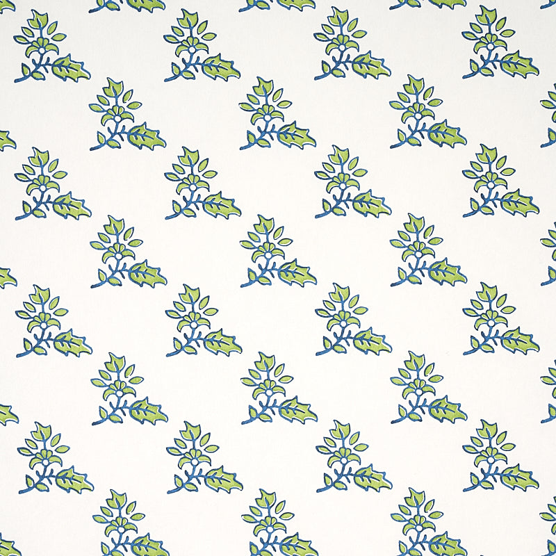 Torbay wallpaper in green color - pattern number 5011920 - by Schumacher in the Jacaranda collection