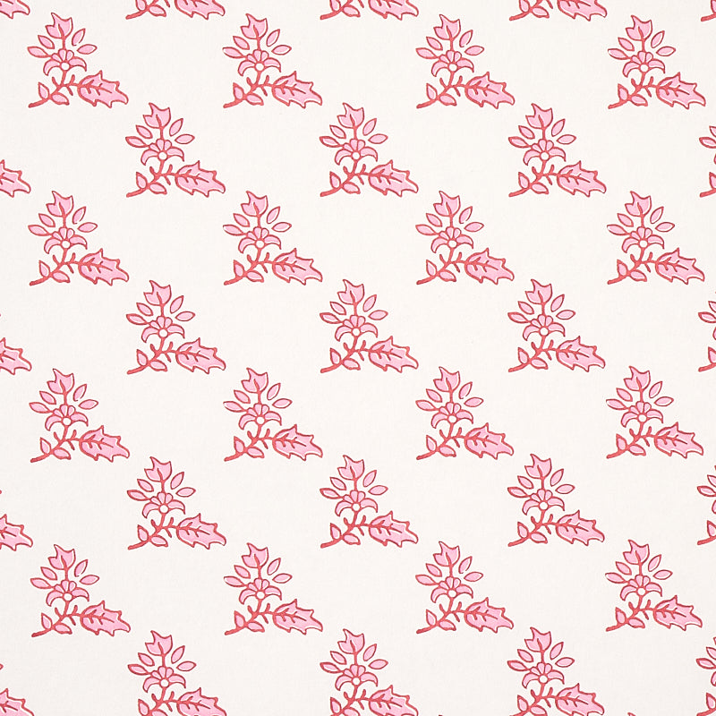 Torbay wallpaper in pink color - pattern number 5011922 - by Schumacher in the Jacaranda collection