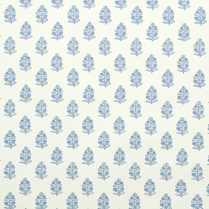 Aditi wallpaper in blue color - pattern number 5011930 - by Schumacher in the Jacaranda collection
