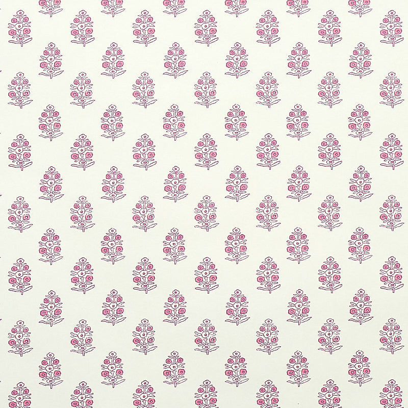 Aditi wallpaper in pink color - pattern number 5011932 - by Schumacher in the Jacaranda collection