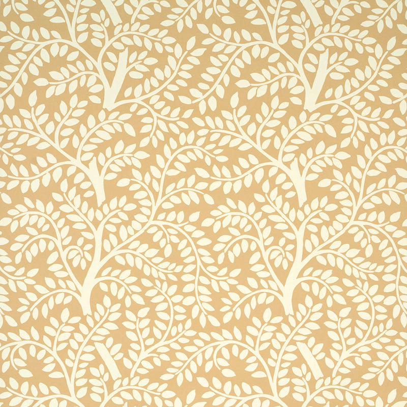 Temple Garden Ii wallpaper in sand color - pattern number 5011961 - by Schumacher in the Happy Together II collection