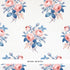 Loudon Rose fabric in rose and blue color - pattern number 5012032 - by Schumacher in the Schumacher Classics collection