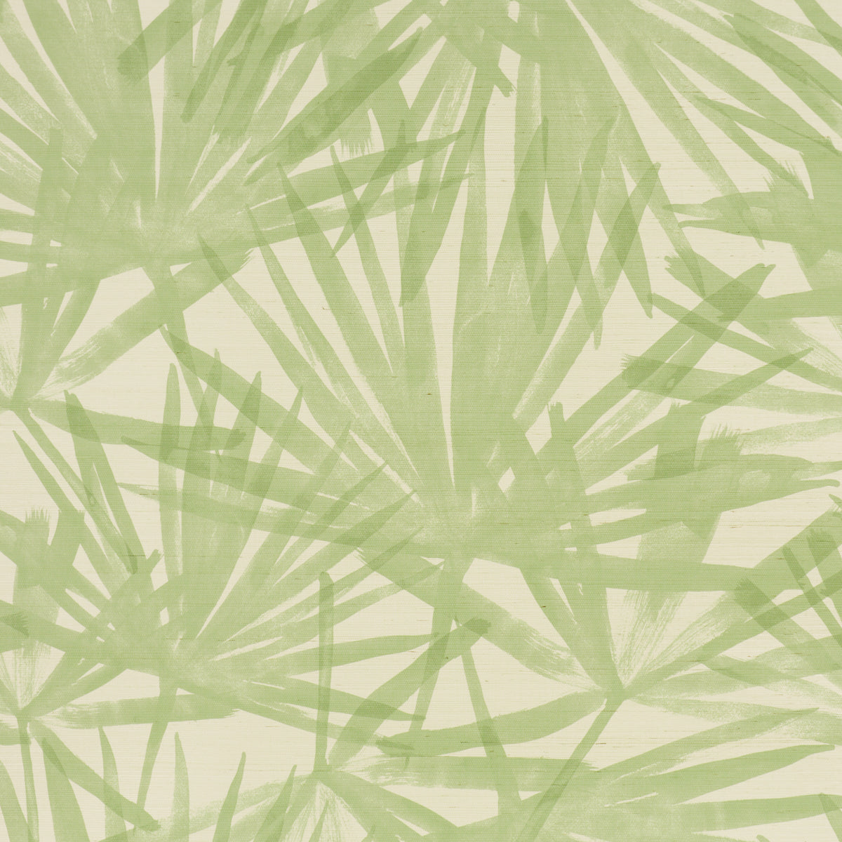Sunlit Palm Sisal Wallpaper in pistachio color - pattern number 5012042 - by Schumacher in the Perennial Favorites collection