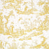 Shengyou Toile wallpaper in yellow color - pattern number 5012051 - by Schumacher in the Signature Schumacher collection