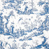 Shengyou Toile wallpaper in blue color - pattern number 5012052 - by Schumacher in the Signature Schumacher collection