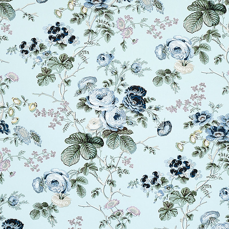 Salisbury wallpaper in celadon color - pattern number 5012060 - by Schumacher in the Signature Schumacher collection