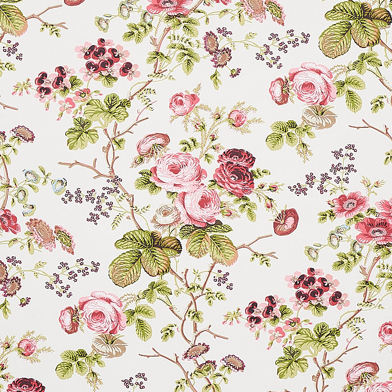 Salisbury wallpaper in garnet color - pattern number 5012061 - by Schumacher in the Signature Schumacher collection