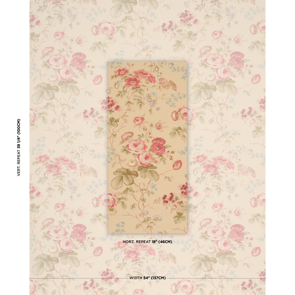Salisbury Wallpaper in Butter color - pattern number 5012063 - by Schumacher in the Schumacher Classics collection