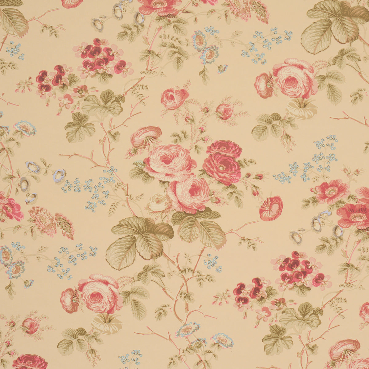 Salisbury Wallpaper in Butter color - pattern number 5012063 - by Schumacher in the Schumacher Classics collection