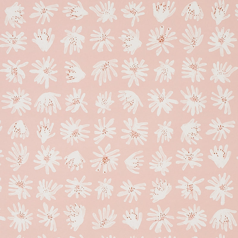 Meadow Rock wallpaper in blush color - pattern number 5012230 - by Schumacher in the Caroline Z Hurley II collection