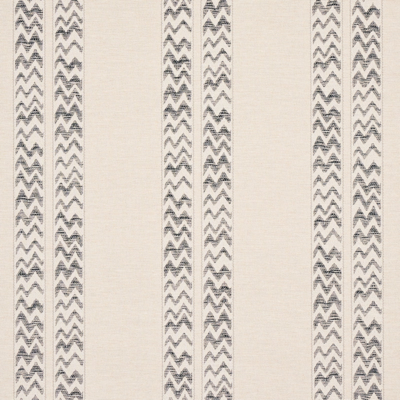 Kudu Stripe wallpaper in black color - pattern number 5012310 - by Schumacher in the Copacabana collection
