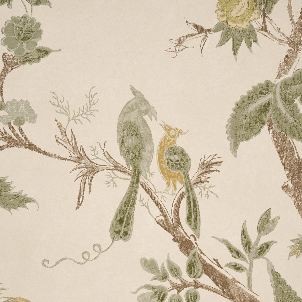 Amaltas Panel Wallpaper in Verdigris color - pattern number 5012334 - by Schumacher in the Panels Collection collection