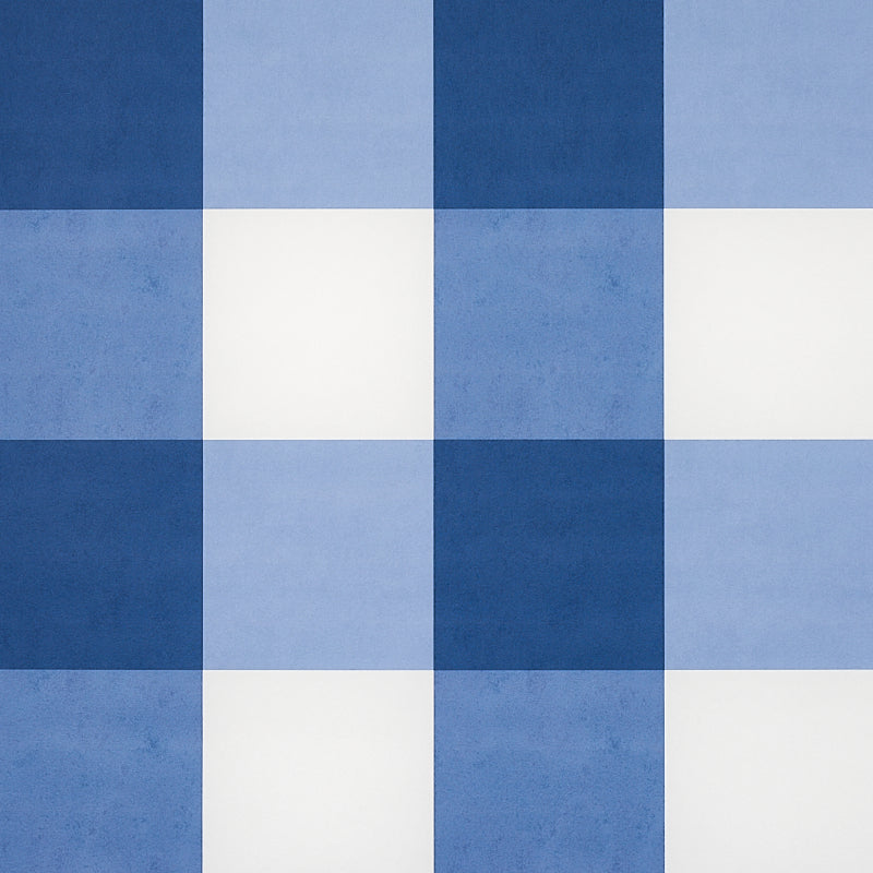 Willa Check Large wallpaper in navy color - pattern number 5012351 - by Schumacher in the Plaid Wallcoverings collection