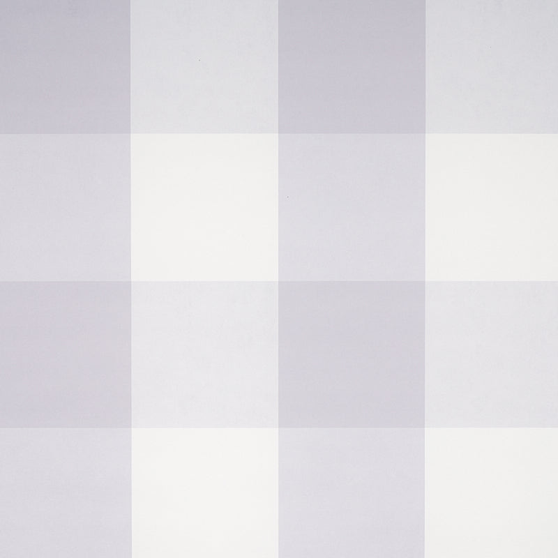 Willa Check Large wallpaper in lavender color - pattern number 5012355 - by Schumacher in the Plaid Wallcoverings collection