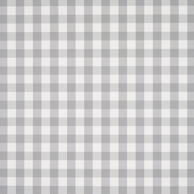 Willa Check Small wallpaper in grey color - pattern number 5012367 - by Schumacher in the Plaid Wallcoverings collection