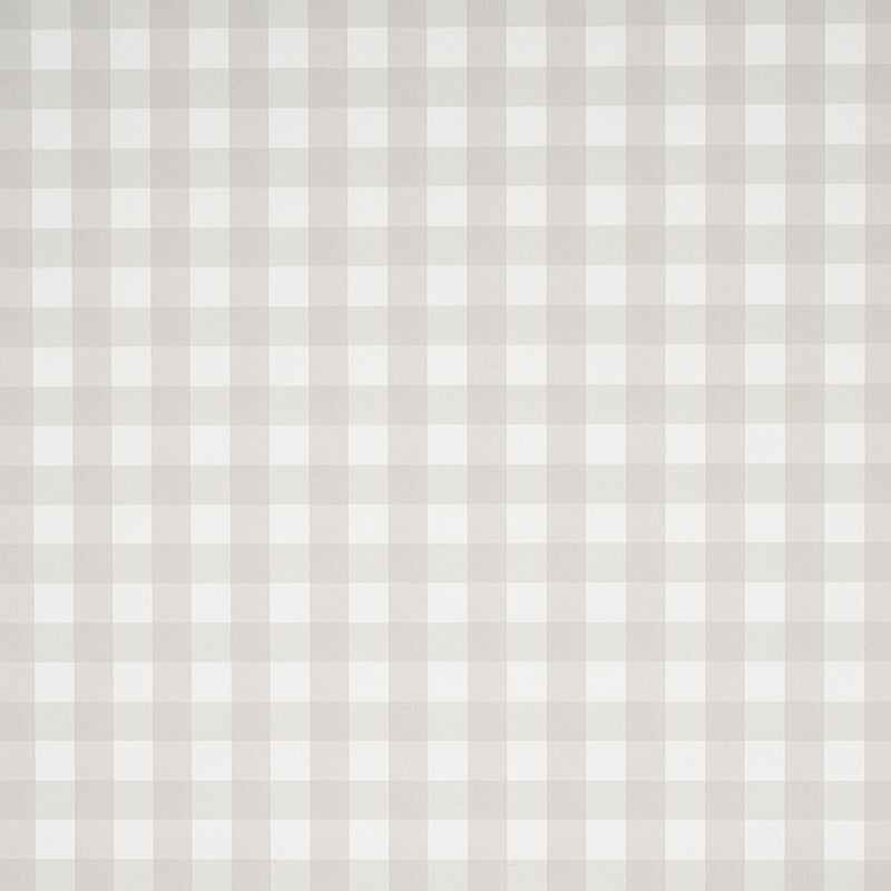 Willa Check Small wallpaper in birch color - pattern number 5012368 - by Schumacher in the Plaid Wallcoverings collection
