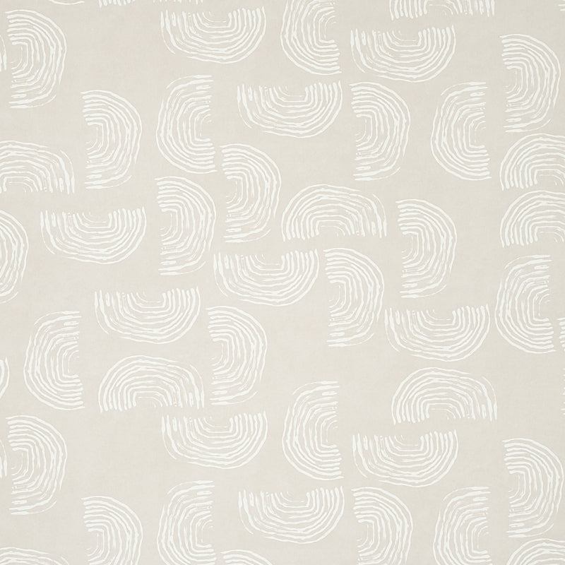 Quansoo wallpaper in ivory on neutral color - pattern number 5012401 - by Schumacher in the Caroline Z Hurley II collection