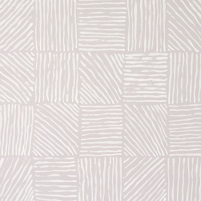 Katama wallpaper in ivory on stone color - pattern number 5012420 - by Schumacher in the Caroline Z Hurley II collection