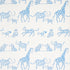 Jungle Jubilee fabric in blue color - pattern number 5012470 - by Schumacher in the Flight of Fancy collection