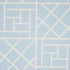 Trellis fabric in sky blue color - pattern number 5012573 - by Schumacher in the Cristina Buckley collection