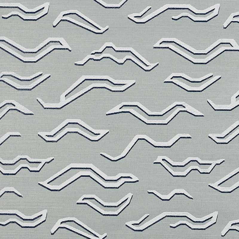 Kata Sisal wallpaper in mineral color - pattern number 5012641 - by Schumacher in the Tapis collection