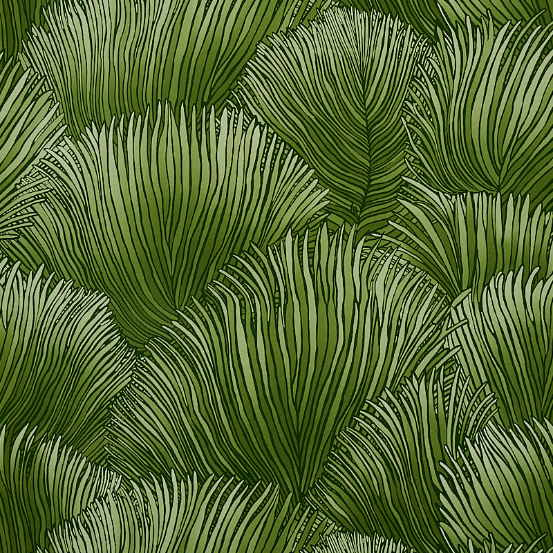 Fondale wallpaper in green color - pattern number 5012652 - by Schumacher in the Mystique collection