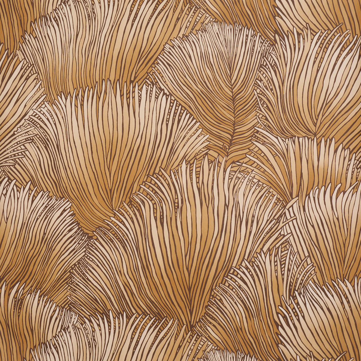 Fondale Wallpaper in gold color - pattern number 5012653 - by Schumacher in the Perennial Favorites collection