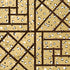 Fancy Beast Metallic wallpaper in glam gold color - pattern number 5012770 - by Schumacher in the Cristina Buckley collection