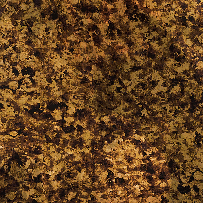 Xanadu Metallic wallpaper in vintage gold color - pattern number 5012800 - by Schumacher in the Cristina Buckley collection