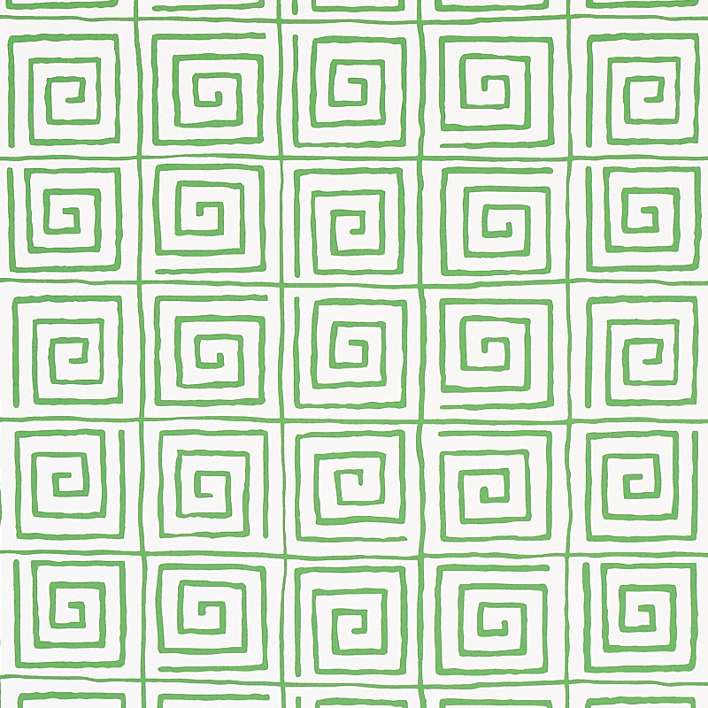 Trousdale wallpaper in leaf color - pattern number 5012811 - by Schumacher in the Cristina Buckley collection
