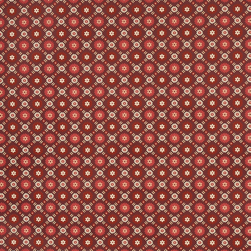 Larissa wallpaper in burgundy color - pattern number 5012842 - by Schumacher in the Cabana collection